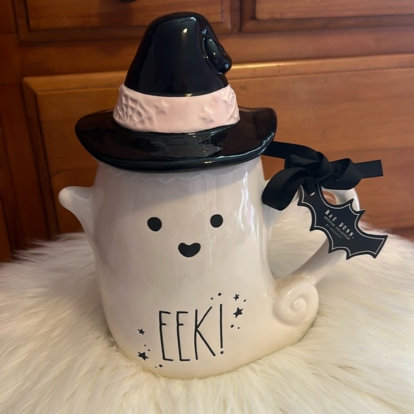Rae Dunn Ghost Witch EEK! Halloween Coffee Mug - Picture 1 of 8